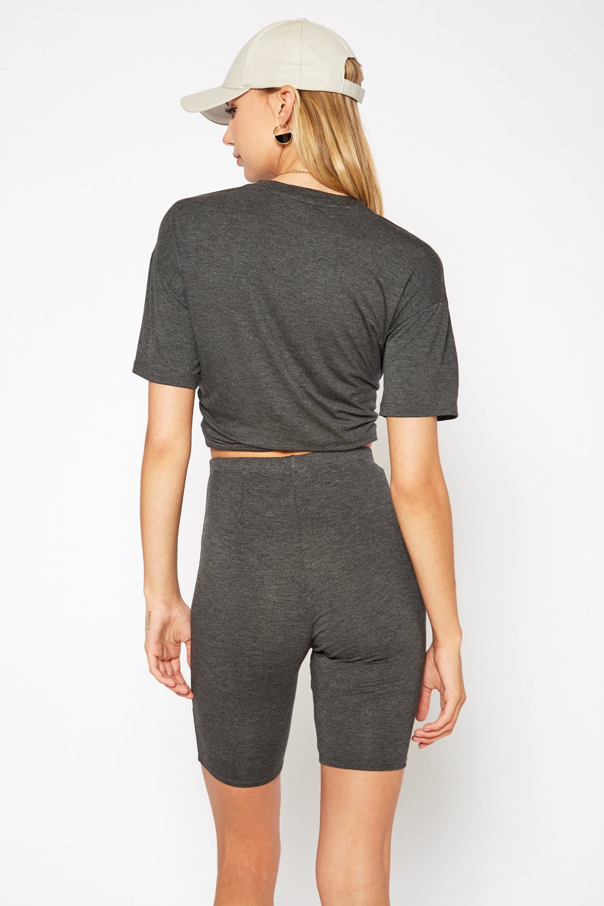 Women's Basic Solid Half Leggings