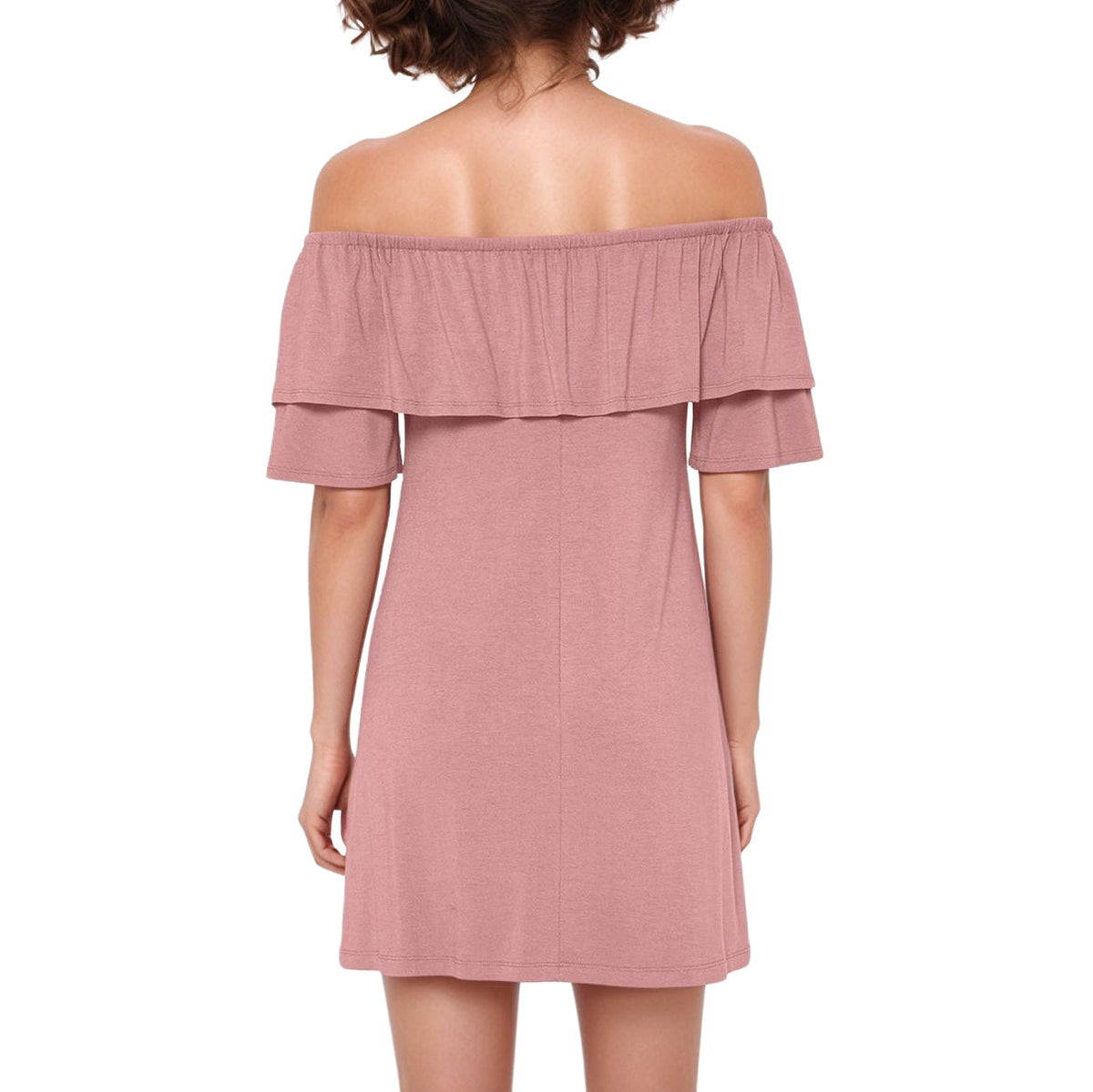 Women's Basic Off Shoulder Midi Dress