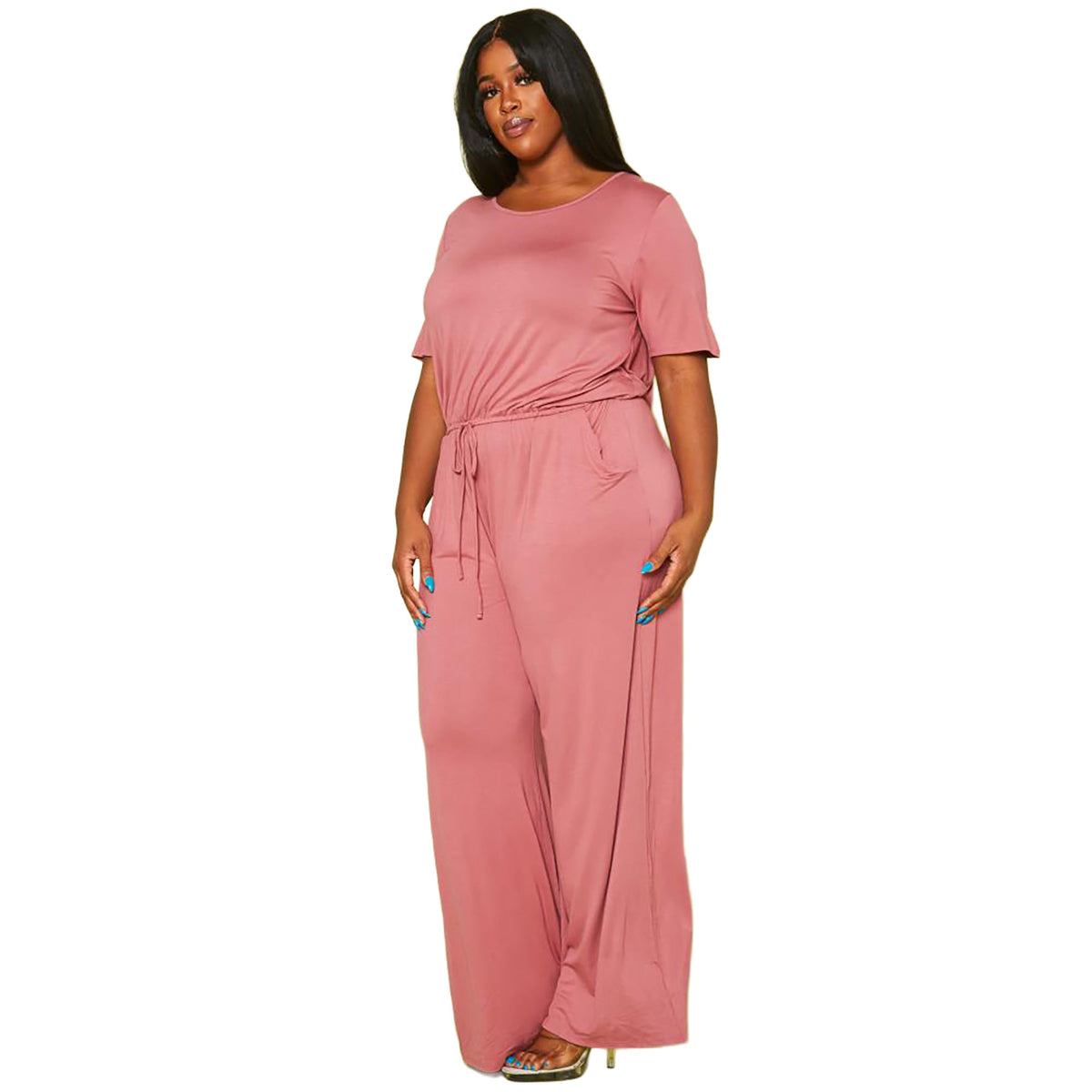 Women's Plus Size Lounge Wide Leg Jumpsuit