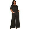 Women's Plus Size Lounge Wide Leg Jumpsuit