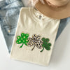 Leopard Print Shamrocks St Patrick's Day Limited Edition Collection Comfort Colors Tee