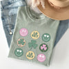 Retro Lucky Smileys St Patrick's Day Deluxe Edition Limited Release Comfort Colors Tee
