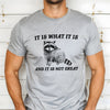 It Is What It Is And It's Not Great Raccoon Meme Edition Deluxe Collection Limited Edition Comfort Colors Tee