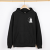 Stay Spooky Ghost Halloween Pocket Checkered Cozy Autumn Vibe Nightlife Graphic Hoodie