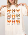 Bible Verse Bow Ribbon Christian Fall Western Witch Meme Halloween Costume Comfort Colors Tee