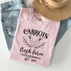 Farm Fresh Carrots Peter Cottontail Retro Farm Sign Easter Nostalgic Comfort Colors Tee