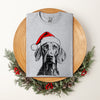 Weimaraner Santa Dog Lover Christmas Cheer For Pet Parents Premium Edition Comfort Colors Tee