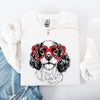 Cavalier King Charles Valentine's Dog Breed Lover Heart Design Cozy For Dog Lovers Sweatshirt