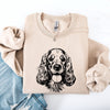Cocker Spaniel Love Portrait Dog Breed Illustration For Pet Owners And Dog Enthusiasts Sweatshirt