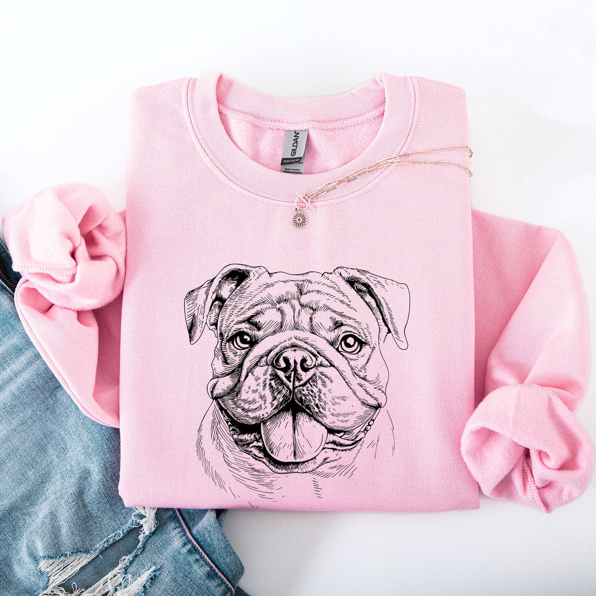 English Bulldog Lover Graphic Sweatshirt For Dog Enthusiasts And Pet Parents Worldwide