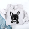 French Bulldog Lover Heartbeat Portrait Frenchie Pet Dog Breed Graphic Sweatshirt