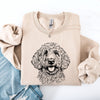 Goldendoodle Pet Dog Breed Tribute Artwork For Dog Lovers Curated Design Sweatshirt