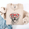 Valentine's Labrador Retriever Pet Lover Limited Edition Heartbeat Portrait Graphic Sweatshirt