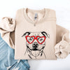 Pitbull Valentine's Bond Of Loyalty Pet Companion Tribute Heartbeat For Dog Breed Lovers Sweatshirt
