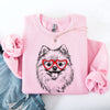 Pomeranian Love Heart Paw Prints Valentine's Edition Premium Cozy Fleece Sweatshirt