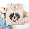 Saint Bernard Dog Breed Lover Portrait Graphic Art Illustration Vintage Heritage Sweatshirt