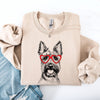 Scottish Terrier Valentine's Day Love Paws Illustration For Dog Lovers Sweatshirt