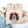 Springer Spaniel Valentine's Lovers Heart Dog Breed Premium Graphic Cozy Sweatshirt