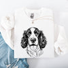 Springer Spaniel Lover Collection Pet Dog Breed Enthusiast Edition Cozy Cotton Blend Sweatshirt