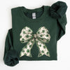 St Paddy's Day Coquette Bow Shamrock Clover Irish Lucky Lucky Charm St Patrick's Day Sweatshirt