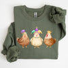Mardi Gras Chickens Farm Carnival Fleur De Lis Fat Tuesday Parade Festival Sweatshirt