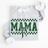Checkered Mama Vintage St Paddy's Day Bow Clover Shamrock Lucky Irish Lucky Charm Sweatshirt