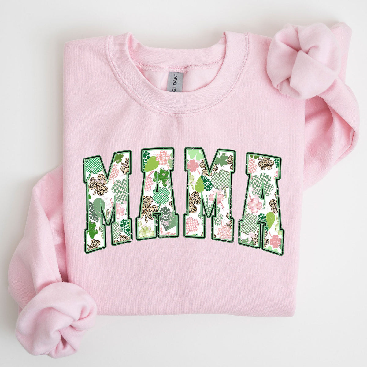 Classic Mama Vintage St Patrick's Day Clover Shamrock Lucky Irish Lucky Charm Sweatshirt