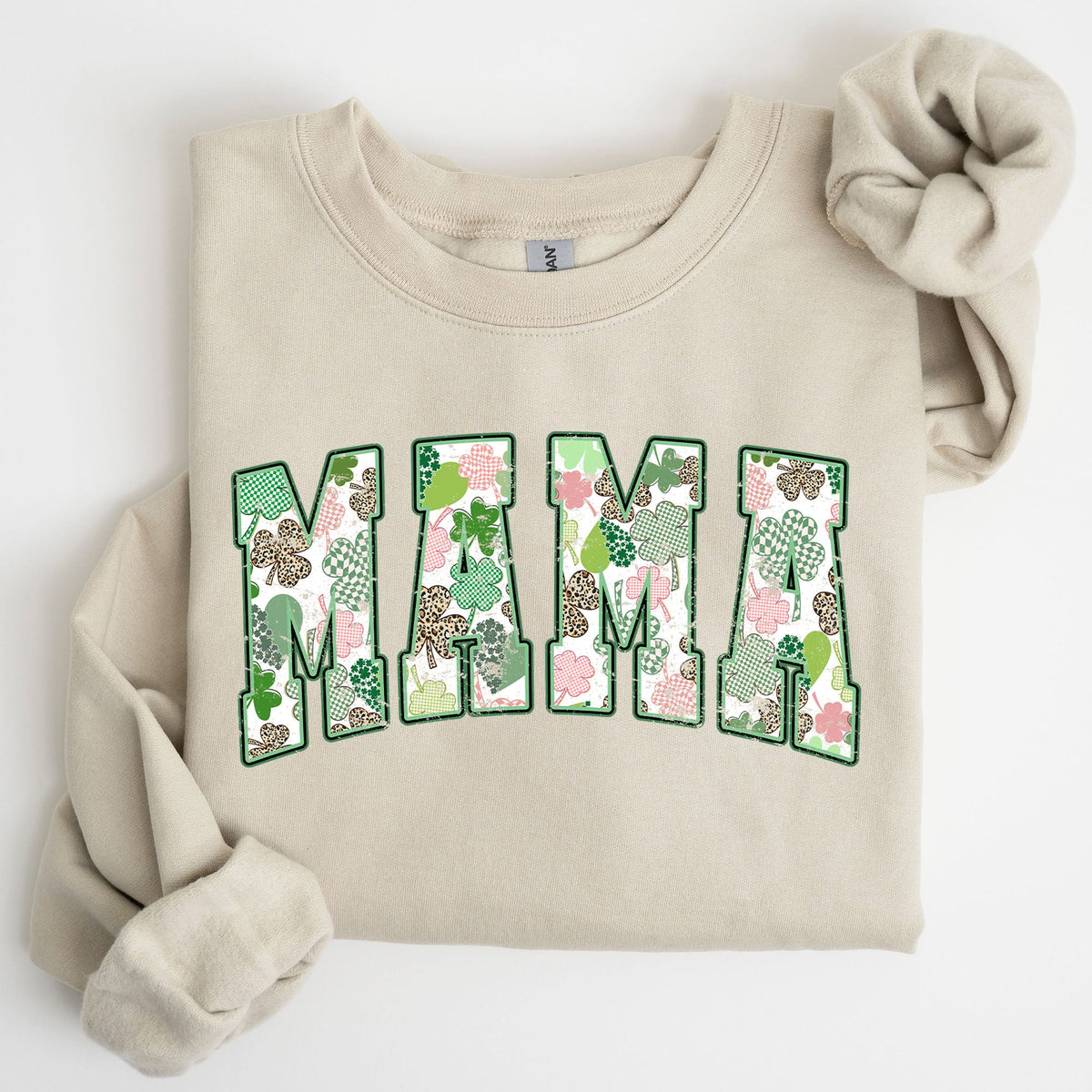 Classic Mama Vintage St Patrick's Day Clover Shamrock Lucky Irish Lucky Charm Sweatshirt