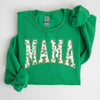 Mama Retro Cozy St. Paddy's Day Clover Shamrock Lucky Irish Lucky Charm Sweatshirt