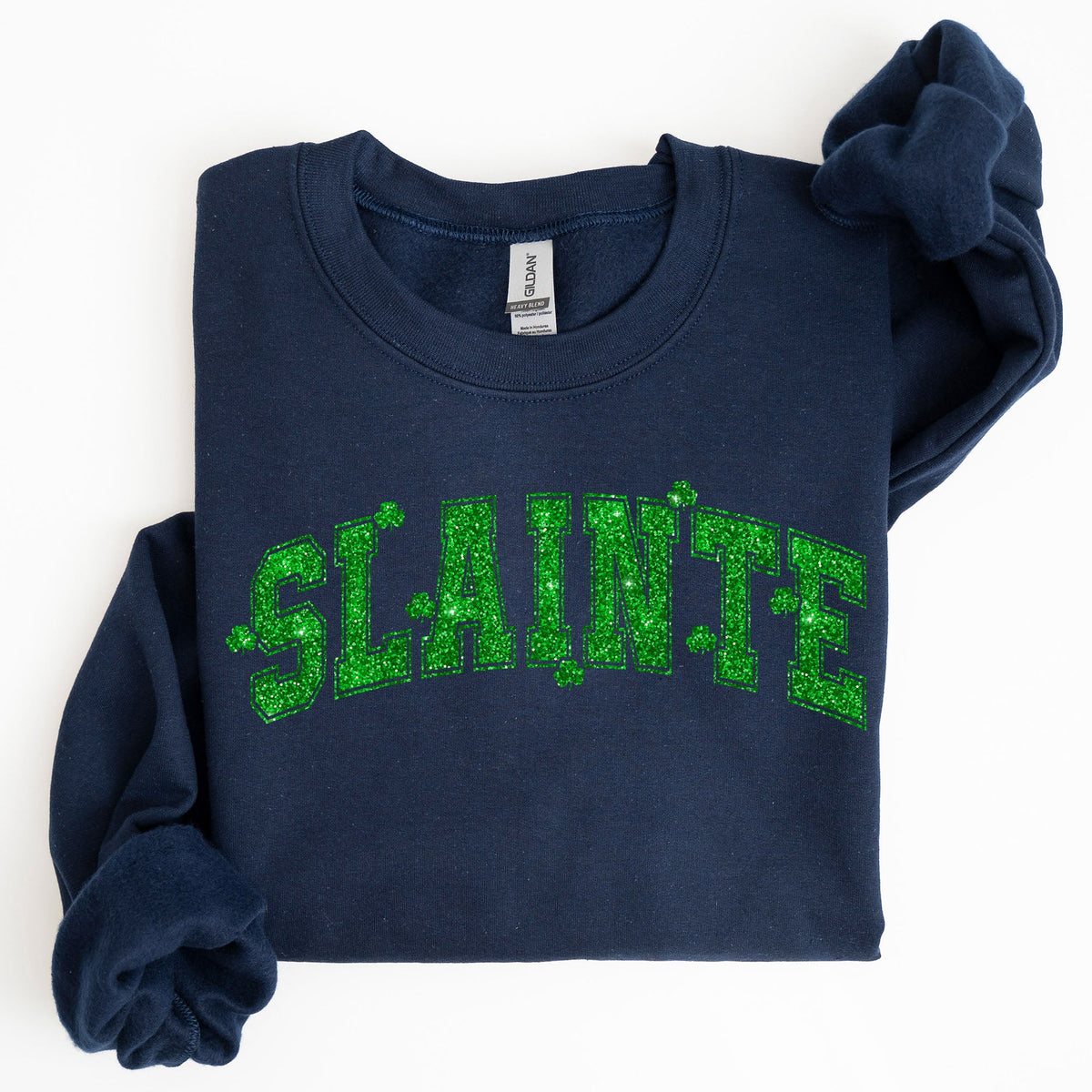 Slainte Shamrock Clover Lucky Irish Lucky Charm Retro St Patrick's Day Sweatshirt