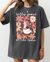 Silly Goose On The Loose Comfort Colors Tee Soft Cotton Boho Floral Spring Limited Edition Design