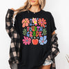 Fourth Grade Boho Floral Teacher Back To School Appreciation Seasonal Comfort Colors Tee