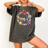 Kindergarten Neon Pink Teacher Back To School Confidence And Classroom Cheer Graphic Tee