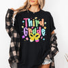Third Grade Teacher First Day of School Neon Bow Back to School Celebration Graphic Comfort Colors Tee
