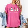 Just A First Grade Goose Teacher Back To School Bow First Day Teacher Appreciation Comfort Colors Tee