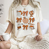 Back To School Bow Teacher Icons Coffee First Day Of School Coquette Comfort Colors Tee