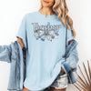 Teacher Chinoiserie Floral Bow First Day Of School Teacher Appreciation Comfort Colors Tee