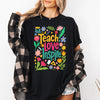 Teach Love Inspire Floral Boho Retro First Day of School Teacher Appreciation Coquette Comfort Colors Tee