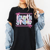 Fourth Grade Teacher Retro Checkered Back To School First Day Comfort Colors Tee