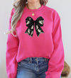Halloween Bow Coquette Minimalist Retro Vintage Spooky Costume Fall Graphic Sweatshirt