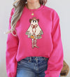 Cute Cowgirl Ghost Halloween Western Vintage Pumpkin Spooky Retro Graphic Sweatshirt