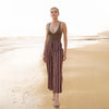 Pleione Women's Multi Stripe Printed Wide Leg Pants