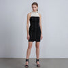 Women's Haltered Mock Neck Bodycon Mini Dress In Black