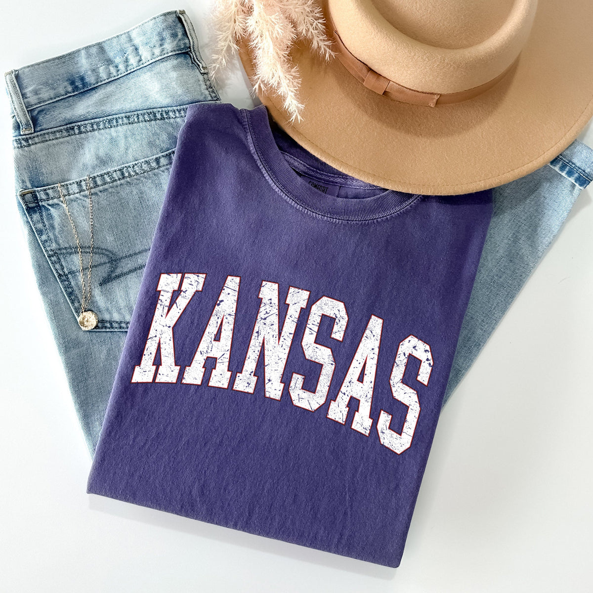 Kansas State University Football Tailgate Party Game Day Big Game Touchdown Comfort Colors Tee