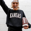 Kansas Football Game Day Tailgate Party Touchdown University College State Sweatshirt