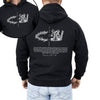 King Of Glory Front And Back Crown Psalm Christian Faith Gospel Hooded Sweatshirt