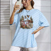 Korean Style Oversized Graphic T-Shirt – Simple Printed Cotton Streetwear Top