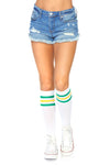 Athletic Striped Knee Highs