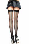 Back Seam Fishnet Thigh High