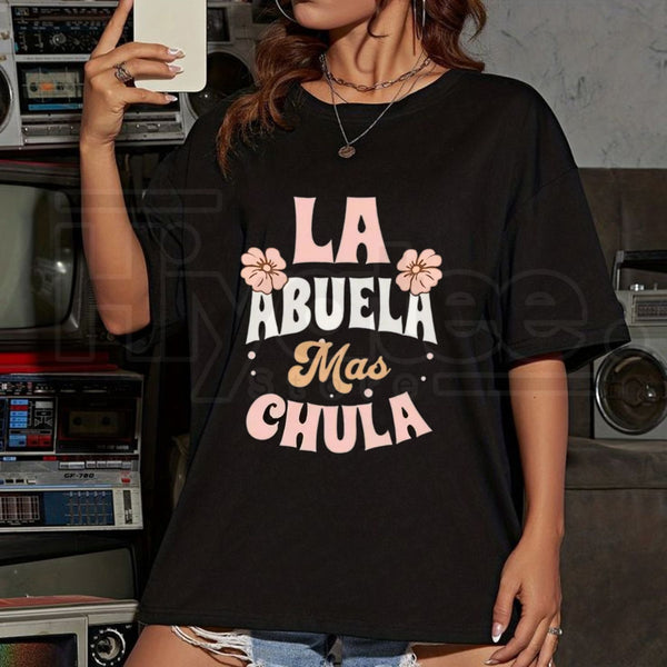 "La Mejor Abuela" Ultra Cute Spanish Grandmother – New Year Casual Soft Short Sleeve